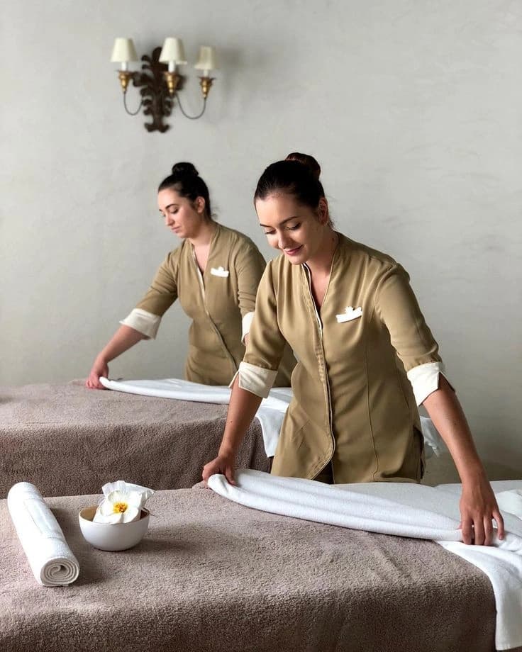 Suasana spa yang nyaman dan menenangkan